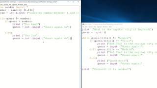 Python - L4 - While loop and random module - Guess my number