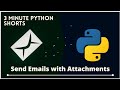Send emails with attachments using python | yagmail | python email automation | #pyGuru