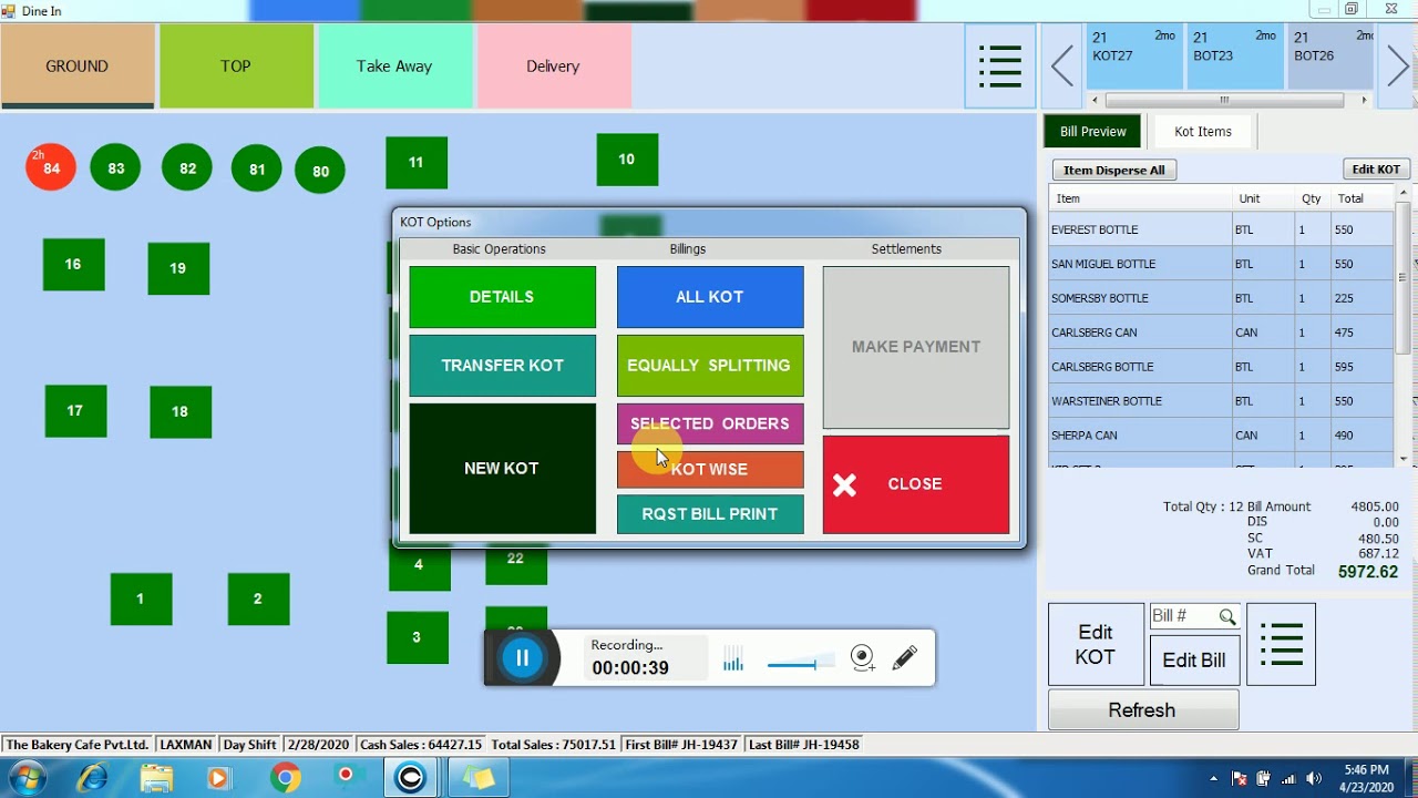 How To Make Bill Orderwise Youtube