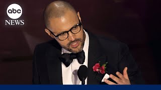 Oscars 2024: 'American Fiction' writer Cord Jefferson accepts award for Best Adapted Screenplay