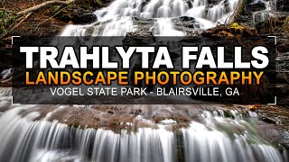 Photographing Trahlyta Falls in Winter - Vogel State Park, Georgia