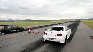 Australia’s fastest gtir take on 1500hp gtr