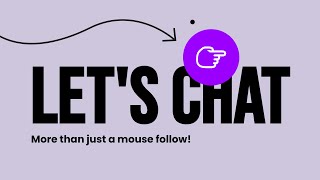 This cursor follow interaction is too good. Let's build it