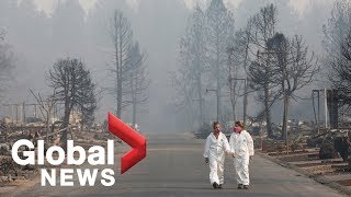 Officials provide an update on the wildfires in Butte County, California