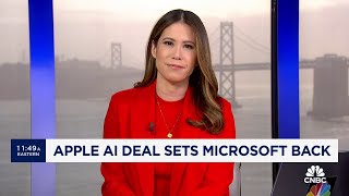Apple-OpenAI deal sets Microsoft back
