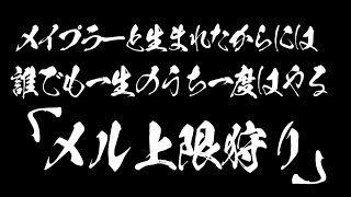 【メイプルストーリー】メイプラーと生まれたからには 誰でも一生のうち一度はやる 「メル上限狩り」2