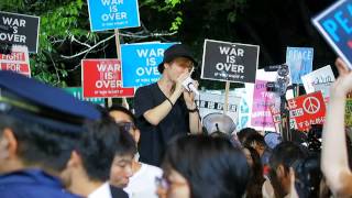 2015.09.11「戦争法案に反対する国会前抗議行動 (SEALDs)」: コール① (奥田さん)【2/16】