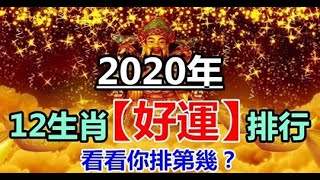 「鼠」你最順！12生肖2020年好運排行，你排第幾？