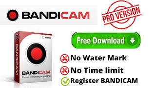 how to download BANDICAM Pro version Free!