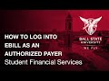 How to Log into eBill as an Authorized Payer