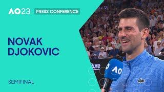 Novak Djokovic On-Court Interview | Australian Open 2023 Semifinal