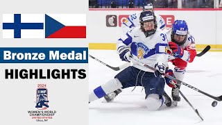 Finland vs. Czechia  Full Highlights | Bronze Medal Game | 2024 Women's World Hockey Championship