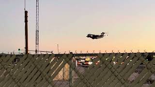 C17 landing at Las Vegas airport