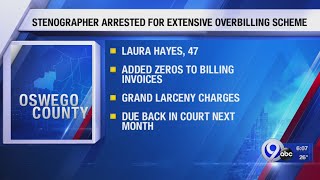 Oswego County stenographer arrested for extensive overbilling scheme