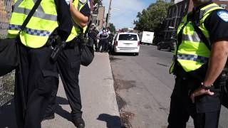 Rogue SPVM Riot Cop aka BOBOCOP Charges Pedestrian For Walking On The Sidewalk