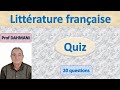 Testez vos connaissances en littérature française