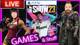🔴Playing MLB THE SHOW 23 on PS5 FOR THE 1ST TIME + Fortnite & other Stuff | NOT The MMA-Holes