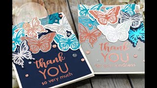 Glimmering Foil Butterflies Cards | Spellbinders Glimmer Hot Foil