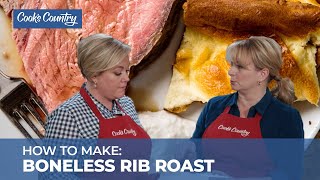 How to Make a Stunning Boneless Rib Roast with Yorkshire Pudding and Jus