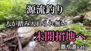 【源流釣り】人が入渓した形跡の無い未開拓地を調査‼️(寄り道var)前編