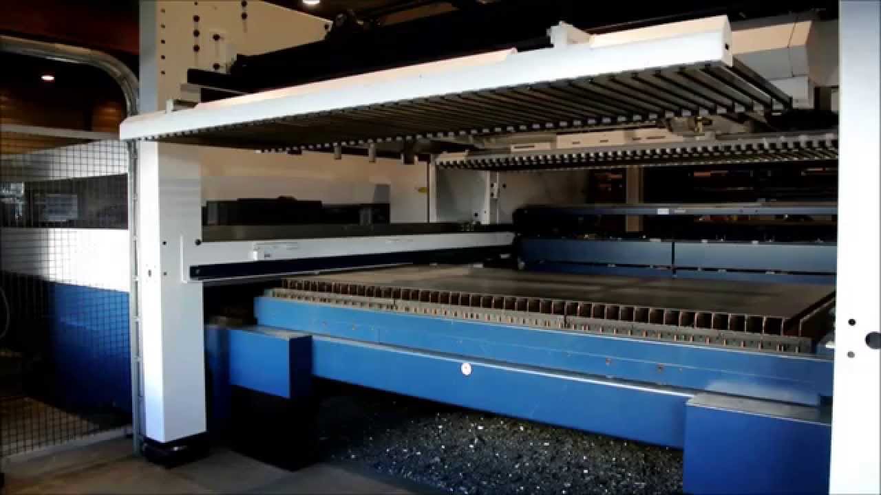 Metaalcenter Driessen Lasersnijden 5kW - YouTube