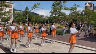 京都橘高校吹奏楽部｜ハウステンボス ブラスバンド フェスティバル 2022パレード/Kyoto Tachibana SHS Band Marching parade 【4K】