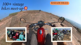 Vintage bikes ride to Baradi hills | hill climbing on Rx \u0026 Yezdi