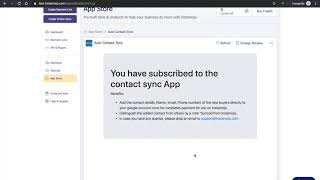 Auto Contact Sync app workflow