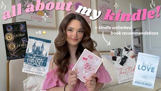 all about my kindle + kindle unlimited book recommendations!! 📖✨ (is it worth it?)