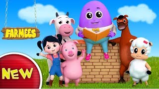 Humpty Dumpty Sat On A Wall | Nursery Rhymes | Kids Songs | Baby Rhymes by Farmees