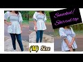 How to make smocked  top/shirred top/cutting and stitching tutorial