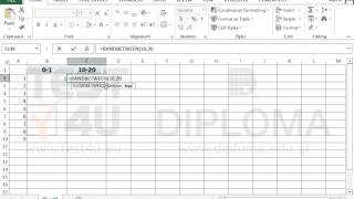 Use the RANDBETWEEN function to insert random numbers between two values (Excel 2013)