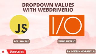 Part 9: How to Select Dropdown values with WebDriverIO