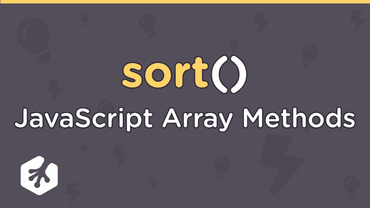 JavaScript Array Methods: Sort() - YouTube