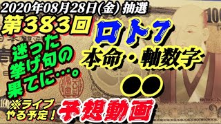 第383回 ロト7【予想動画】(2020年08月28日(金)抽選)ウクライナ語で「いいえ。」は、「HI.(ニー)21」である。警戒数字も、本命は・・