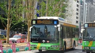 【3DFHD】都営バス 除籍済･AMT試作車 S-Z501(HINO Blue Ribbon City Hybrid) 東16 東京駅八重洲口⇒豊洲駅⇒東京ビッグサイト 前面展望('14.5.19)