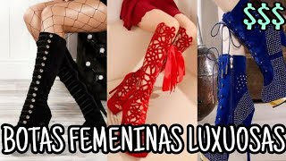 Lindas botas femininas de luxo