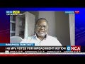 President Cyril Ramaphosa survives impeachment vote