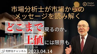 【市場からのメッセージを読み解く】どこまで戻るか。上値には限界も・・業績の裏付けがないことには注意が必要【資料は概要欄より】