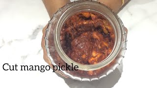 Cut mango pickle || నూనె మాగాయ