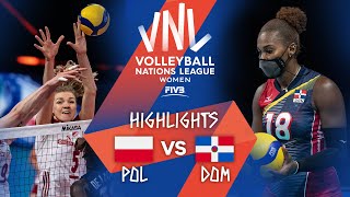 POL vs. DOM - Highlights Week 2 | Women's VNL 2021