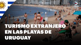 🇺🇾 Turistas extranjeros llenan las playas uruguayas, temporada de verano - Informe de DNews