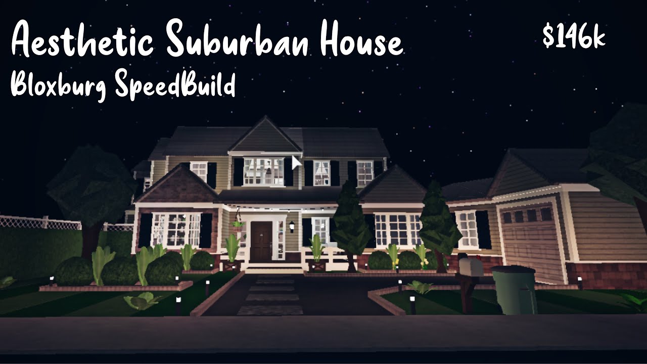 Bloxburg Suburban Family House ! Speedbuild - YouTube