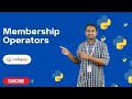 Membership Operators in Python | Python Tutorials - 2022 | Codegnan