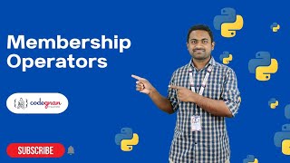 Membership Operators in Python | Python Tutorials - 2022 | Codegnan