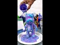 【Milky Purple】DIY SATISFYING BearBrick Fluid Art Painting Work