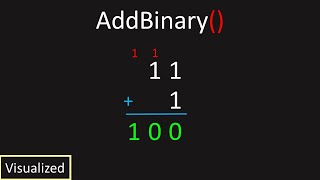 Code Binary Addition (LeetCode 67: Add Binary)
