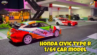 Unboxing Honda Civic Type R 1/64 Car Model by Paragon