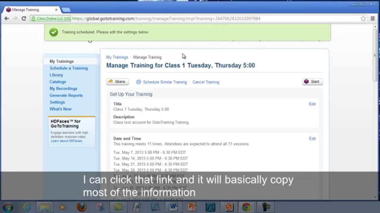 Gototraining Part 2 Schedule A Class Youtube