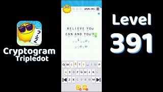 Cryptogram Tripledot Level 391 Answer | SolutionGuruji